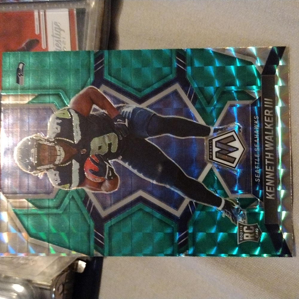 Kenneth Walker III ROOKIE 2022 mosaic mosaic green prizm